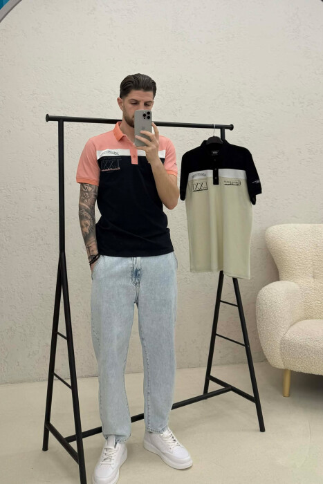 PACK OF 2 PIECES POLO NECK MEN T-SHIRTS MULTIPLE/SHNGJ - 2