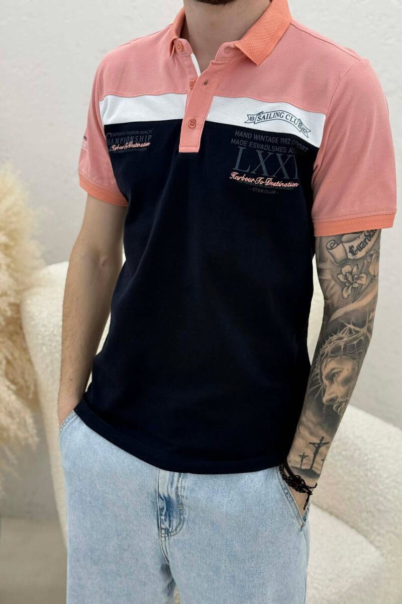 PACK OF 2 PIECES POLO NECK MEN T-SHIRTS MULTIPLE/SHNGJ - 10