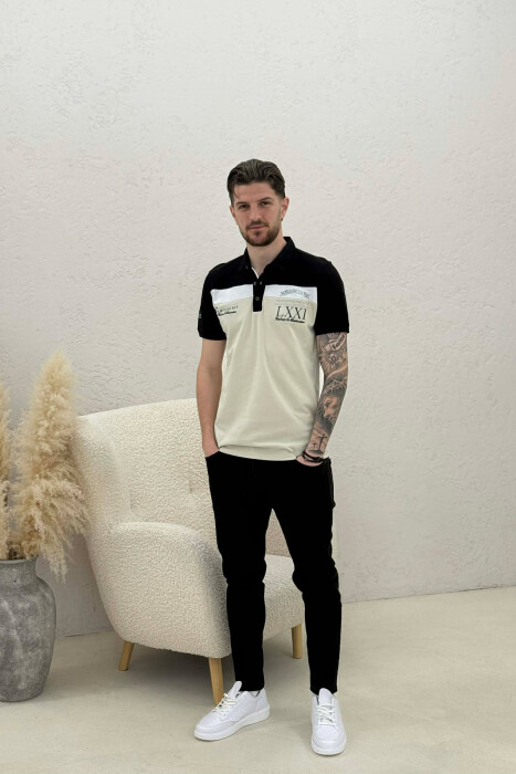 PACK OF 2 PIECES POLO NECK MEN T-SHIRTS MULTIPLE/SHNGJ - 7