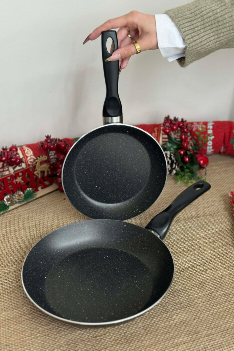 2 PIECES FRYING PAN SET 20-24 CM BLACK/ E ZEZE - 5