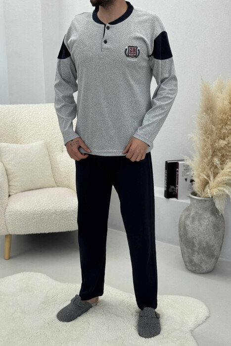 28 CLUB ROUND NECK SIMPLE MEN PYJAMAS GREY/GRI 