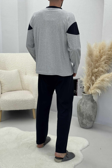 28 CLUB ROUND NECK SIMPLE MEN PYJAMAS GREY/GRI - 4