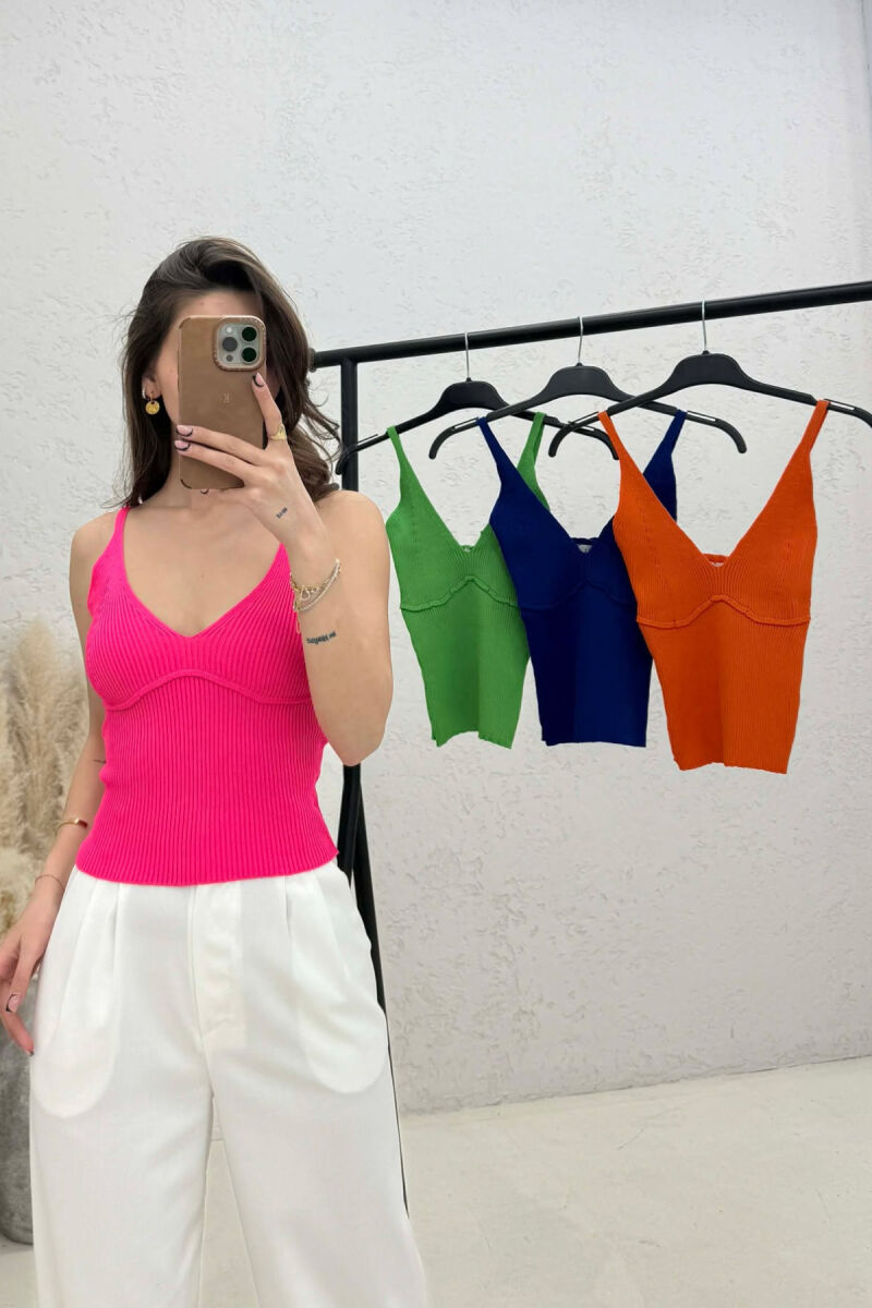 PACK OF 4 PIECES SIMPLE ONE COLOR TANK TOPS MULTIPLE/SHNGJ - 2