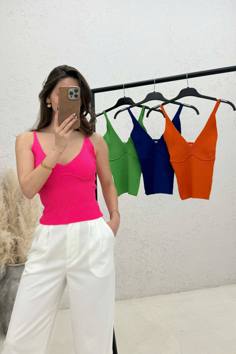 PACK OF 4 PIECES SIMPLE ONE COLOR TANK TOPS MULTIPLE/SHNGJ - 3