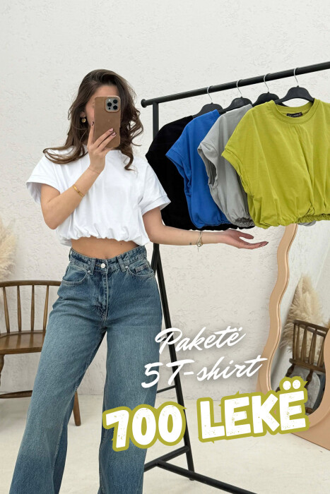 PAKETE 5 COPE ME T-SHIRT PER FEMRA - KLAUDIO FASHION