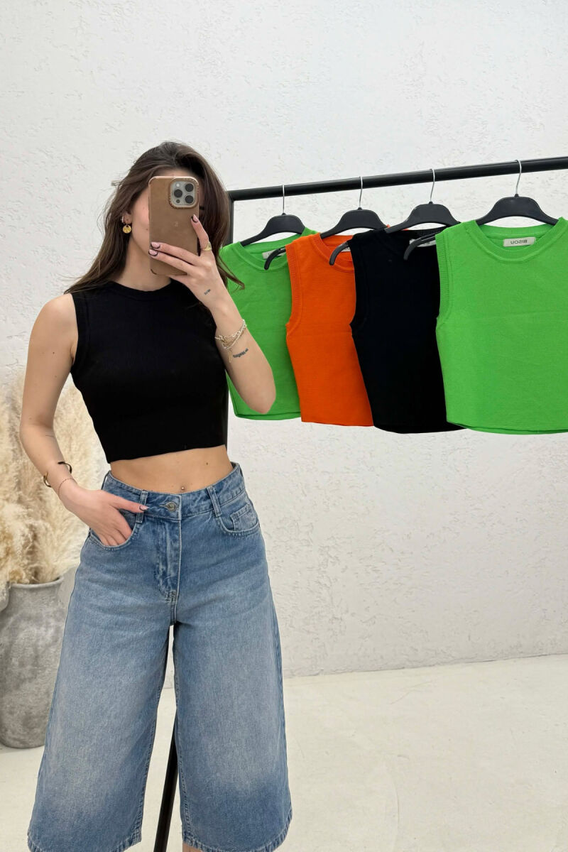 PACK OF 5 PIECES ONE COLOR SIMPLE WOMAN TANK TOPS MULTIPLE/SHNGJ - 2