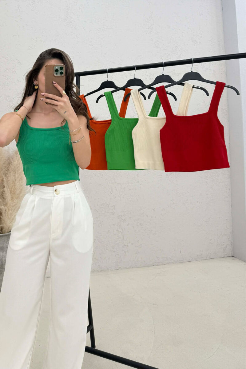 5 PIECES OF ONE COLOR WOMAN TANK TOPS MULTIPLE/SHNGJ - 2