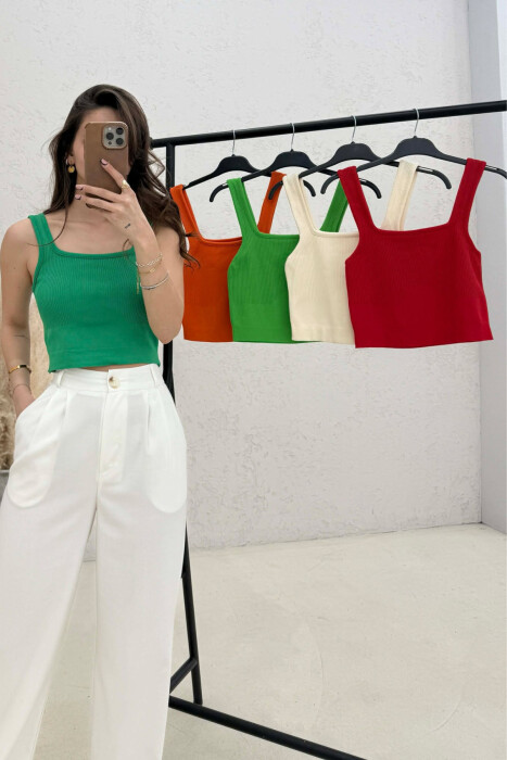 5 PIECES OF ONE COLOR WOMAN TANK TOPS MULTIPLE/SHNGJ - 3