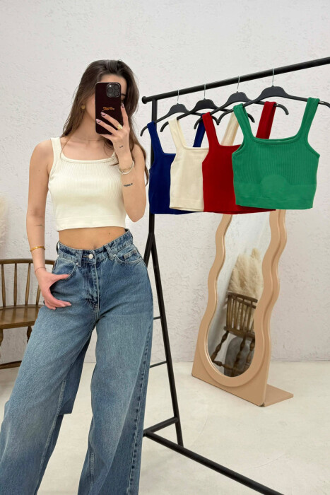 5 PIECES OF SIMPLE WOMEN TANK TOPS MULTIPLE/SHNGJ - 3