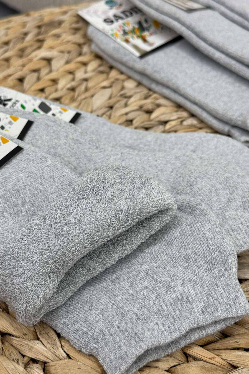 6 PAIR COSY SHORT MEN SOCKS GREY/GRI - 3