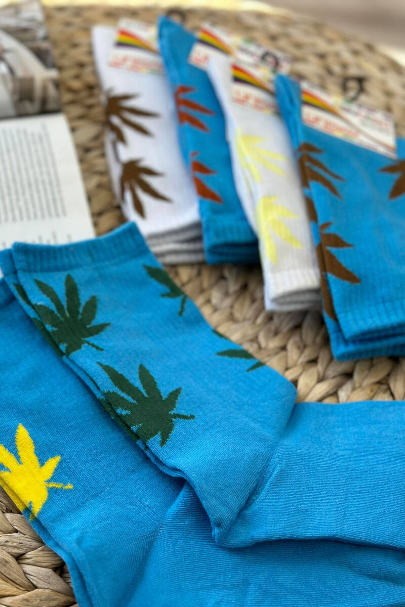 6 PAIR DIFFERENT COLORS UNISEX SOCKS MULTIPLE/SHNGJ - 3