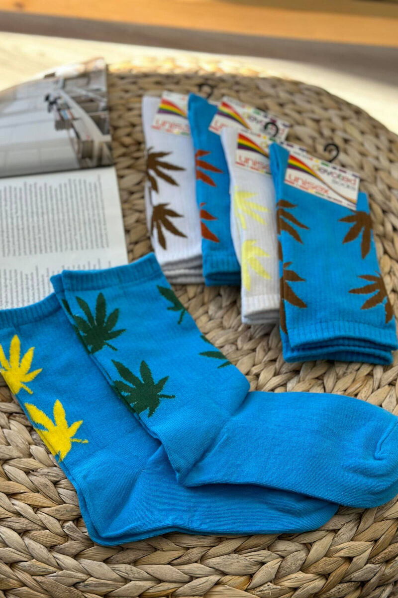 6 PAIR DIFFERENT COLORS UNISEX SOCKS MULTIPLE/SHNGJ - 4