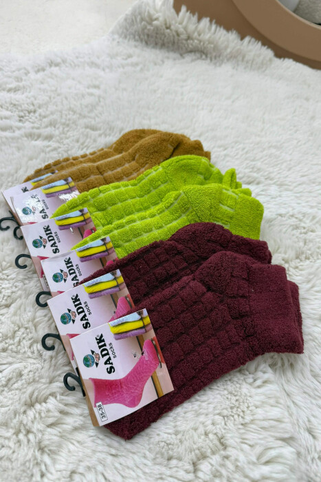 6 PAIR DIFFERENT COLORS WOMEN ANKLE SOCKS MULTIPLE/SHNGJ - 1
