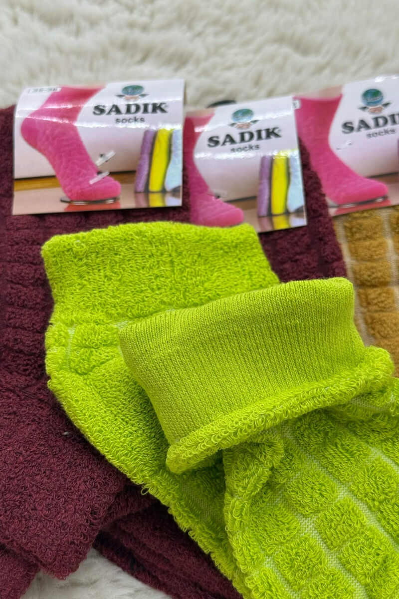 6 PAIR DIFFERENT COLORS WOMEN ANKLE SOCKS MULTIPLE/SHNGJ - 3