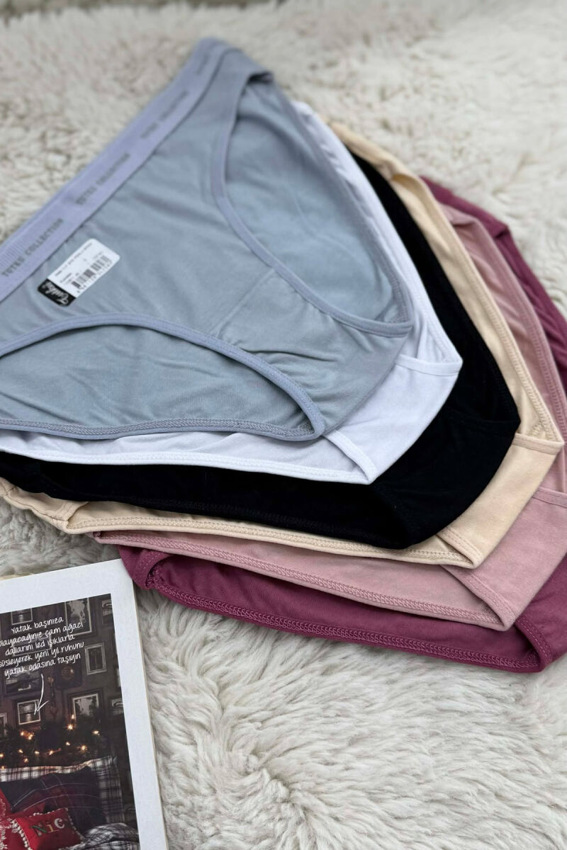 6 PAIR LITTLE WRITTINGS WOMEN BRIEFS MULTIPLE/SHNGJ - 4