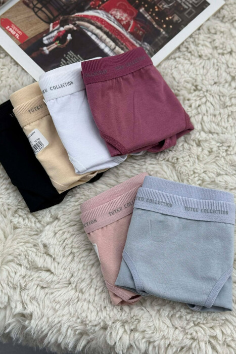 6 PAIR LITTLE WRITTINGS WOMEN BRIEFS MULTIPLE/SHNGJ - 2