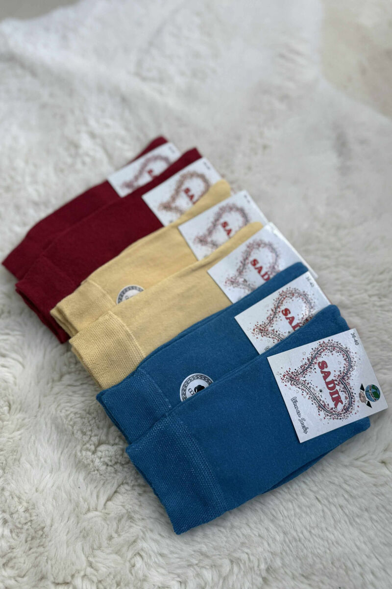 6 PAIR SIMPLE WOMEN ANKLE SOCKS MULTIPLE/SHNGJ - 2