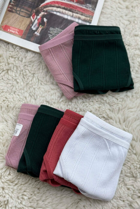 6 PAIR SIMPLE WOMEN BRIEFS MULTIPLE/SHNGJ - 2