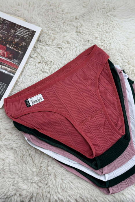 6 PAIR SIMPLE WOMEN BRIEFS MULTIPLE/SHNGJ - 3