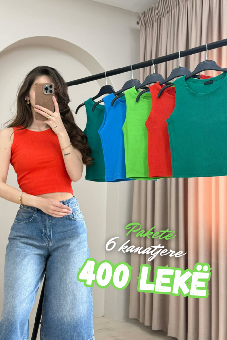 6 PIECES OF ONE COLOR WOMEN TANK TOPS MULTIPLE/SHNGJ - 