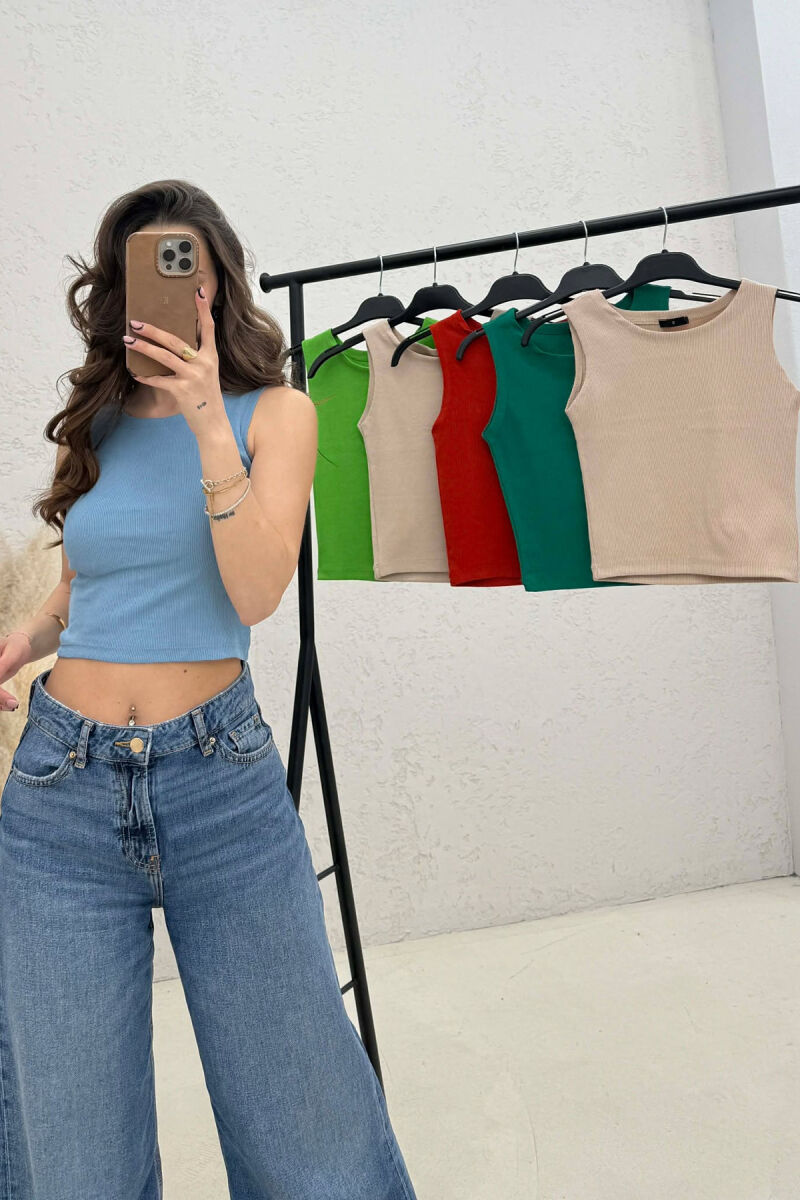 6 PIECES OF ONE COLOR WOMEN TANK TOPS MULTIPLE/SHNGJ - 2