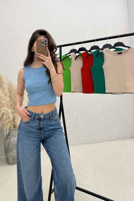 6 PIECES OF ONE COLOR WOMEN TANK TOPS MULTIPLE/SHNGJ - 4