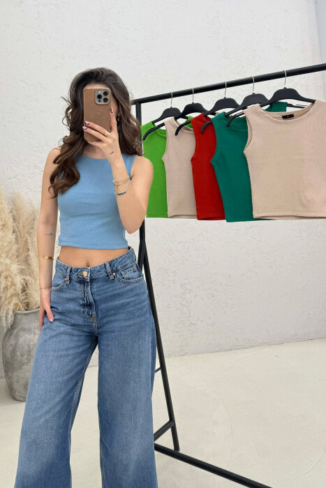 6 PIECES OF ONE COLOR WOMEN TANK TOPS MULTIPLE/SHNGJ - 5