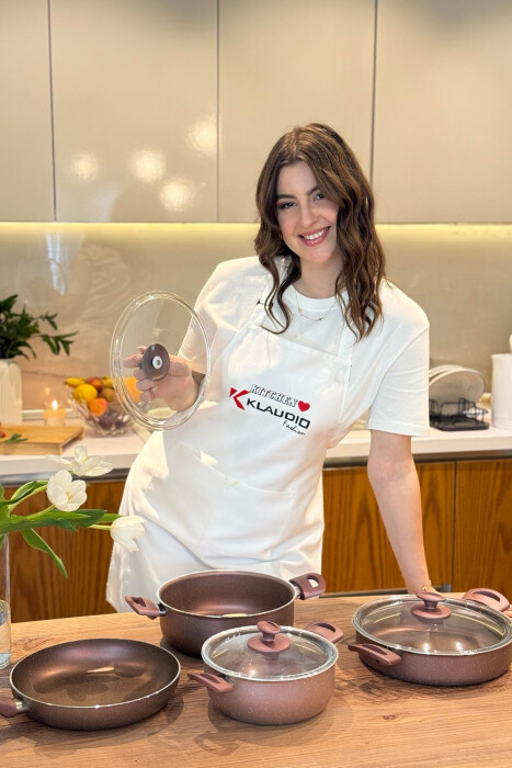 7 PIECES SET CASSEROLES+ PANS PURPLE/LEJLA - KLAUDIO FASHION