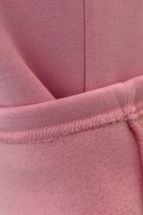 ALO SWEATSHIRT+SWEATPANTS FLUFFY WOMEN SET PINK/ROZE - 4