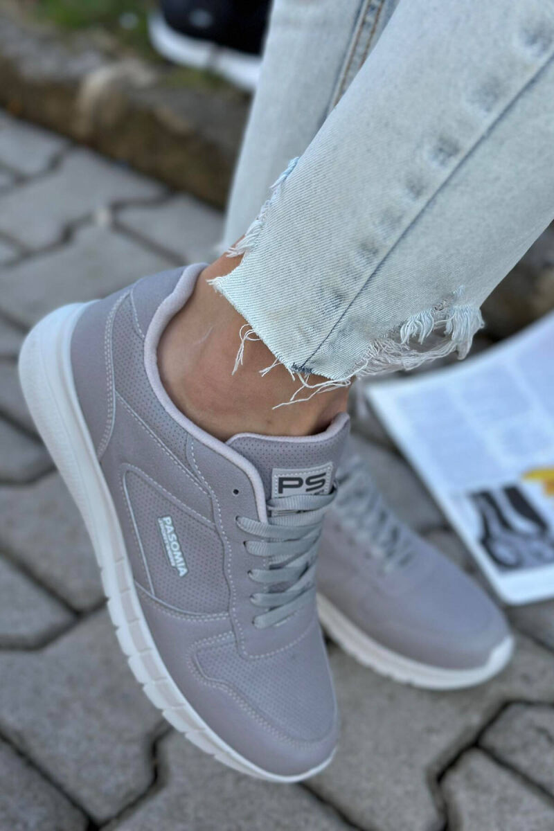 ATLETE LËKURË ME LIDHËSE PËR FEMRA NË NGJYRËN GRI - 2