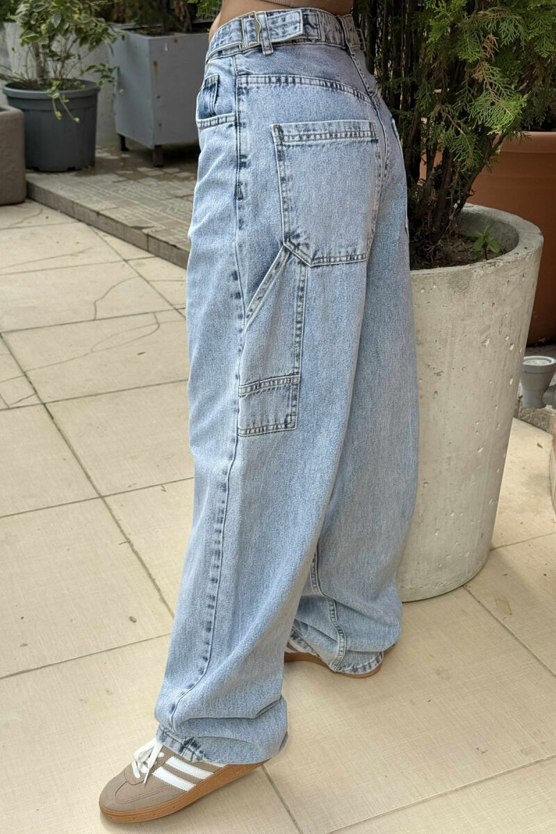 BELTS DETAIL WOMEN JEANS LIGHTBLUE/BZ - 4