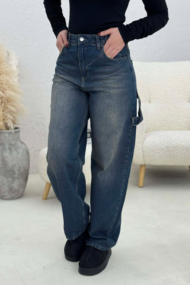 BELTS DETAIL WOMEN JEANS STEELBLUE/BLU CELIKU - 2