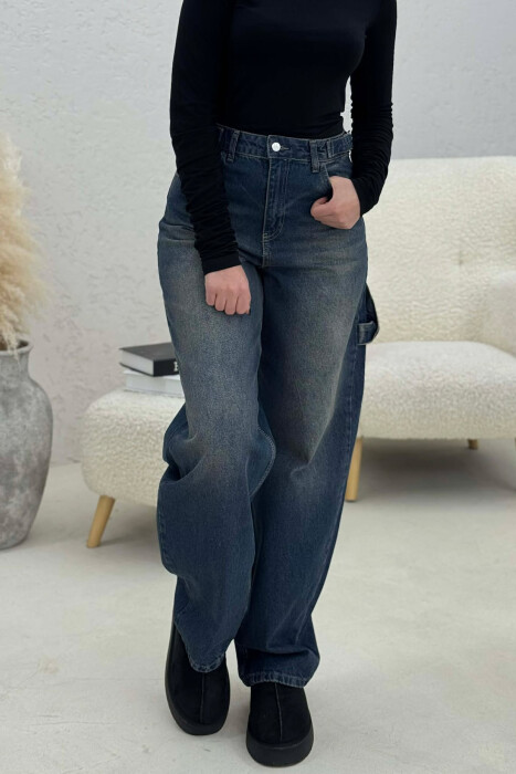 BELTS DETAIL WOMEN JEANS STEELBLUE/BLU CELIKU - 4