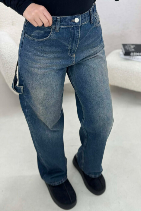 BELTS DETAIL WOMEN JEANS STEELBLUE/BLU CELIKU - 7