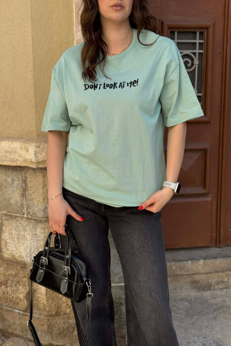 BLUZË E THJESHTË PËR FEMRA NË NGJYRË MENTE+ 6 PALE CORAPE DHURATE - 1