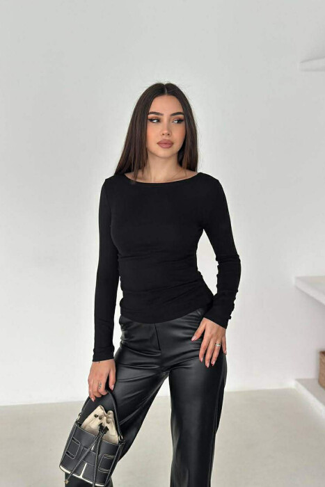 BLUZE E THJESHTE NJE NGJYRESHE PER FEMRA NE NGJYRE TE ZEZE - 2