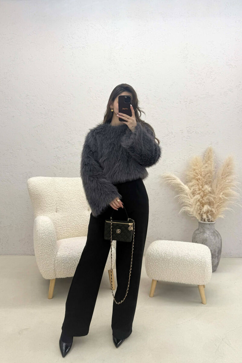 BLUZE NJE NGJYRESHE ME GEZOF PER FEMRA NE NGJYRE GRI TE ERRET - 4