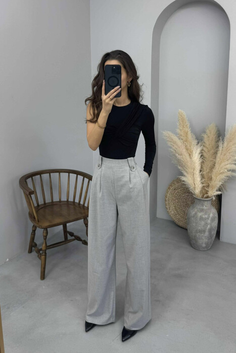 BODY ME NJË MËNGË PËR FEMRA NË NGJYRËN E ZEZË - 4