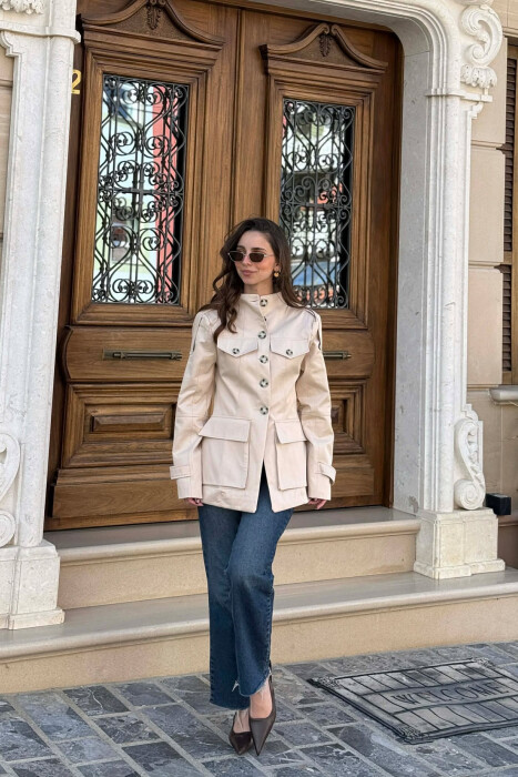 XHAKETE E THJESHTE ME KOPSA PER FEMRA NE NGJYRE BEZHE - KLAUDIO FASHION