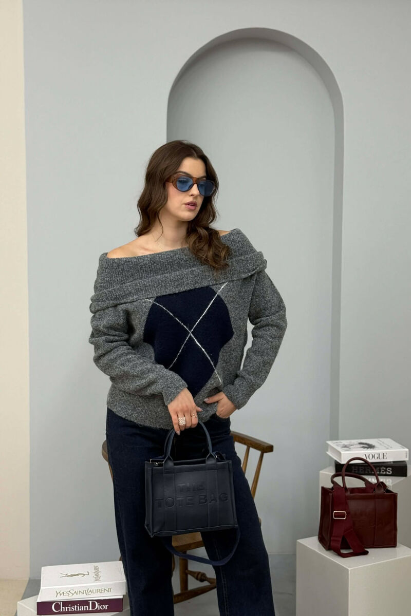 ÇANTE E THJESHTE LEKURE ME SHKRIME PER FEMRA NE NGJYRE BLU - 2