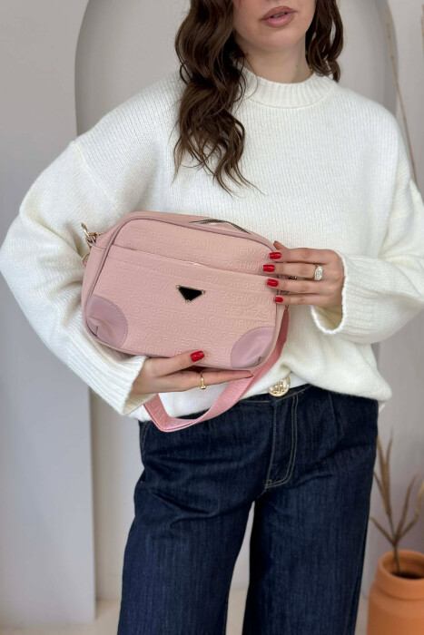 ÇANTE E THJESHTE PER FEMRA NE NGJYRE PUDER - 1