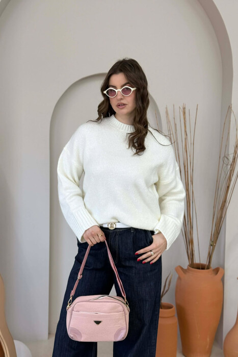 ÇANTE E THJESHTE PER FEMRA NE NGJYRE PUDER - 4