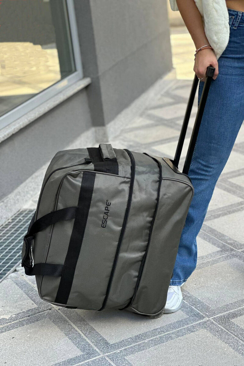 HANDLE AND WHEEL TRAVELING BAG GREEN/JESHILE - 1