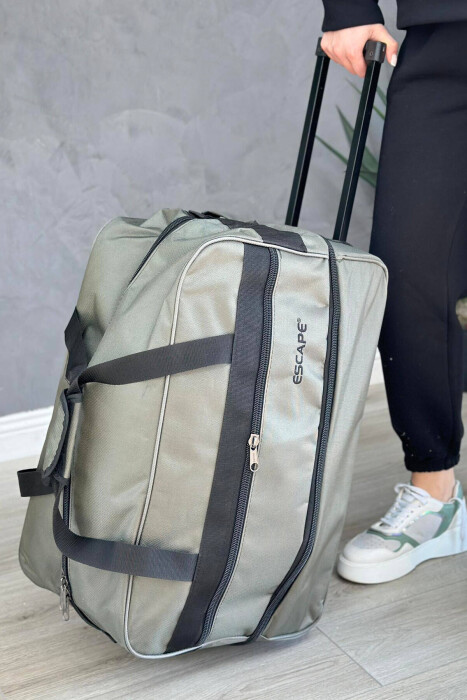 ÇANTË UDHËTIMI ME DOREZË DHE RROTA NË NGJYRËN JESHILE - 2