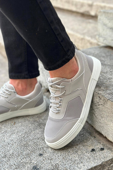 CLASSIC TRAINER MEN SNEAKERS LIGHT GREY/GZ - 3