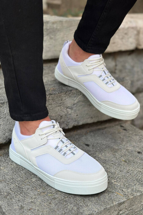 CLASSIC TRAINER MEN SNEAKERS WHITE-E BARDHE - 1