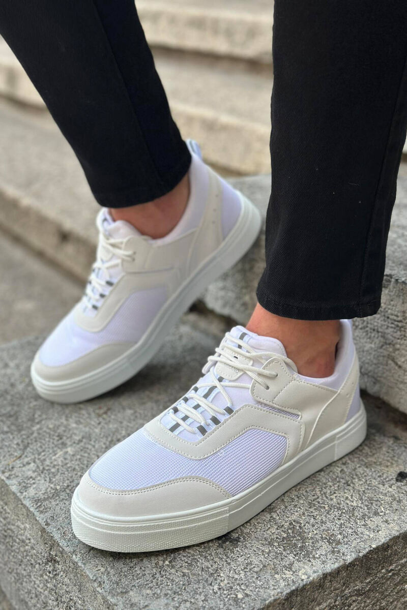 CLASSIC TRAINER MEN SNEAKERS WHITE-E BARDHE - 3