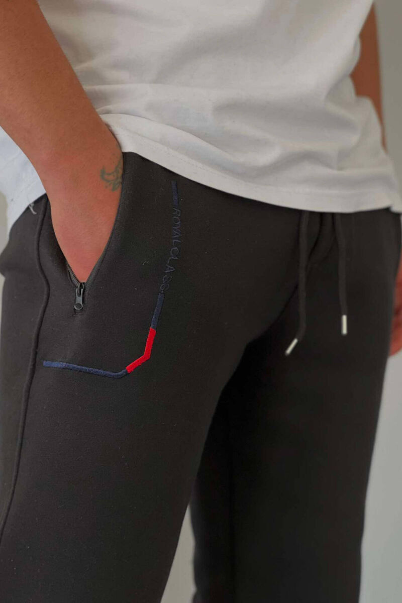 SIMPLE FLUFFY MEN JOGGERS BLACK/ E ZEZE - 3