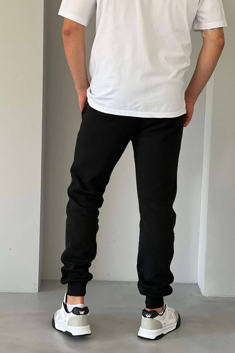 SIMPLE FLUFFY MEN JOGGERS BLACK/ E ZEZE - 2