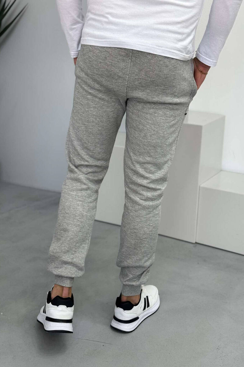 SIMPLE FLUFFY MEN JOGGERS LIGHT GREY/GZ - 4